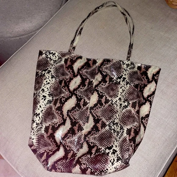 Large Python Print Tote - Picture 2 of 8